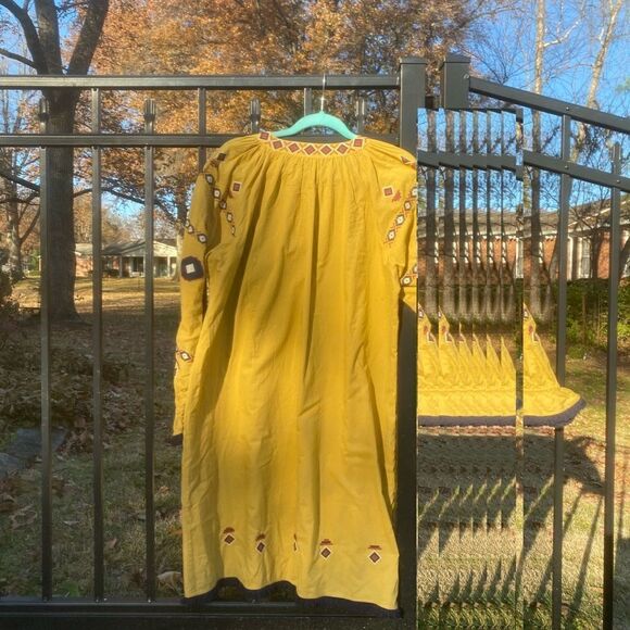 Anthropologie R Ya Jacinta Embroidered Tassel Fringe Dress NWT - Picture 8 of 9